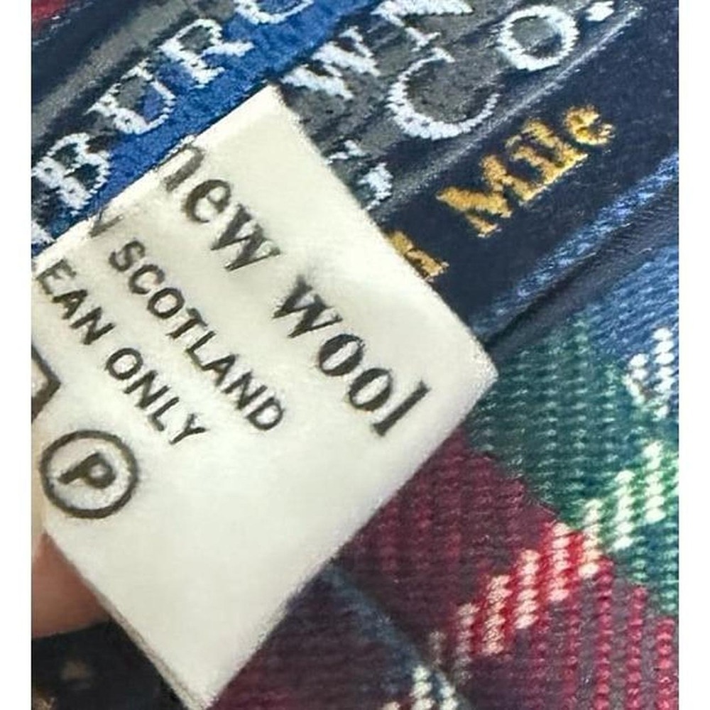 Vintage Edinburgh Old Town Weaving Co Tartan Plaid Wool Kilt Skirt Size 30 - Picture 6 of 7